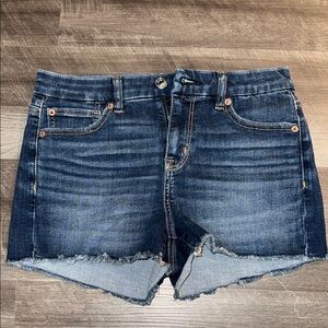 American Eagle Outfitters Blue Jean Shorts Distressed Casual